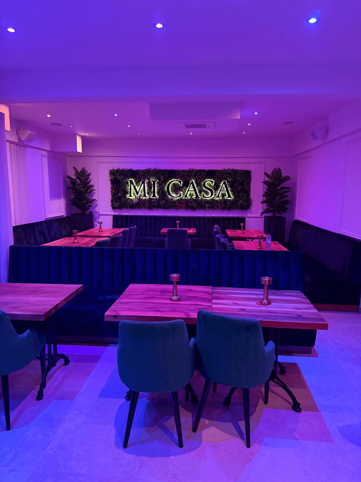 Philips Hue sfeerverlichting in de zaal in Zoetermeer